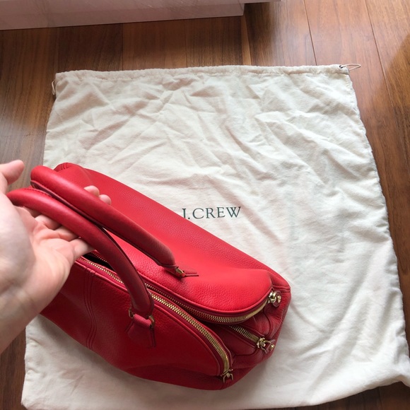 JCrew Biennial Red Leather Satchel - Picture 9 of 16